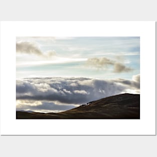 Evening cloudscape over Glenkilrie, Blacklunans, Scotland Posters and Art